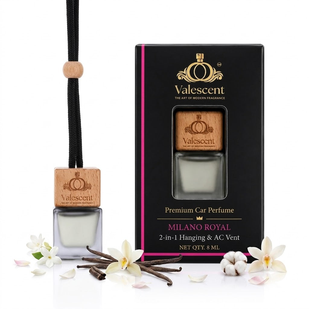 Aura Valescent 2-in-1 Luxury Car Perfume (8ml) – Hanging & AC Vent Diffuser