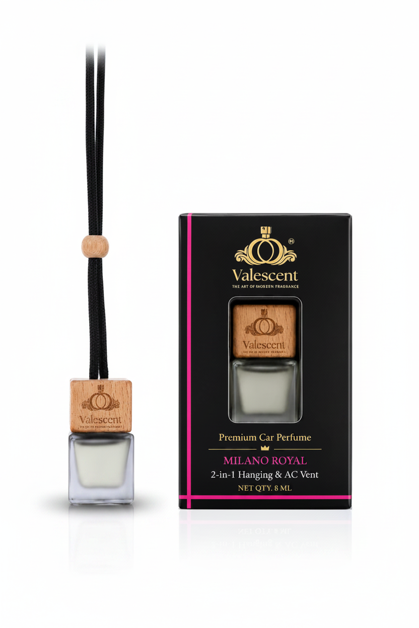 Valescent 2-in-1 Luxury Car Perfume (8ml) – Hanging & AC Vent Diffuser