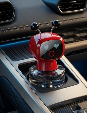 AI Robot Smart Car Air Freshener – Automatic Ultrasonic Diffuser & Aromatherapy Purifier